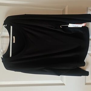 Black Long Sleeve Top -off Shoulder Style